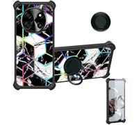 Aroepurt Custodia Comaptibile per Blackview Oscal Tiger 8 Case Custodia [ con 9H HD Vetro Temperato] Cover Supporto PC + Silicone IMDH-HS