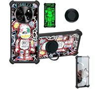 Aroepurt Custodia Comaptibile per Blackview Oscal Tiger 8 Case Custodia [ con 9H HD Vetro Temperato] Cover Supporto PC + Silicone YGH-MXX