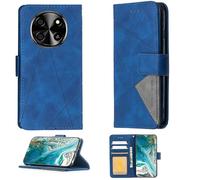 Aroepurt Custodia Comaptibile per Blackview Oscal Tiger 8 Case Custodia Cover Supporto Premium in PU [ con 9H HD Vetro Temperato] BF05 Blue
