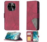 Aroepurt Custodia Comaptibile per Blackview Oscal Tiger 8 Case Custodia Cover Supporto Premium in PU [ con 9H HD Vetro Temperato] BF05 Red