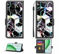 Aroepurt Custodia Comaptibile per Blackview Oscal Tiger 8 Case Custodia Cover Supporto Premium in PU[con Pellicola Protettiva HD con durezza 9H] [Blocco RFID][Effetto di rifrazione] LPT-HS