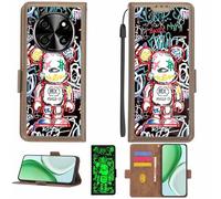 Aroepurt Custodia Comaptibile per Blackview Oscal Tiger 8 Case Custodia Cover Supporto Premium in PU[con Pellicola Protettiva HD con durezza 9H] [Blocco RFID][Effetto Luminoso Scuro] LPT-MXX