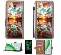 Aroepurt Custodia Comaptibile per Coolpad Haylo+Plus Cp3320as1 Case Custodia Cover Supporto Premium in PU[con Pellicola Protettiva HD con durezza 9H] [Blocco RFID][Effetto Luminoso Scuro] LPT-FJ