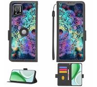 Aroepurt Custodia Comaptibile per Crosscall Stellar-M6 Case Custodia Cover Supporto Premium in PU[con Pellicola Protettiva HD con durezza 9H] [Blocco RFID][Effetto di rifrazione] LPT-HTT