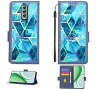 Aroepurt Custodia Comaptibile per Doogee Blade 10 PRO Case Custodia Cover Supporto Premium in PU[con Pellicola Protettiva HD con durezza 9H] [Blocco RFID][Effetto di rifrazione] LPT-LS