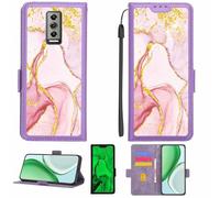 Aroepurt Custodia Comaptibile per Doogee Blade 10 PRO Case Custodia Cover Supporto Premium in PU[con Pellicola Protettiva HD con durezza 9H] [Blocco RFID][Paillettes Dorate + Brillanti] LPT-FDL