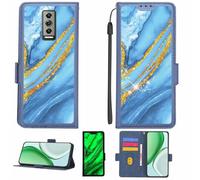 Aroepurt Custodia Comaptibile per Doogee Blade 10 PRO Case Custodia Cover Supporto Premium in PU[con Pellicola Protettiva HD con durezza 9H] [Blocco RFID][Paillettes Dorate + Brillanti] LPT-LDL