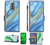 Aroepurt Custodia Comaptibile per Doogee Blade 10 Ultra Case Custodia Cover Supporto Premium in PU[con Pellicola Protettiva HD con durezza 9H] [Blocco RFID][Paillettes Dorate + Brillanti] LPT-LDL