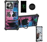 Aroepurt Custodia Comaptibile per Doogee Blade GT PRO Case Custodia [ con 9H HD Vetro Temperato] Cover Supporto PC + Silicone YGH-BQ