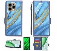 Aroepurt Custodia Comaptibile per Doogee N55 Case Custodia Cover Supporto Premium in PU[con Pellicola Protettiva HD con durezza 9H] [Blocco RFID][Paillettes Dorate + Brillanti] LPT-LDL