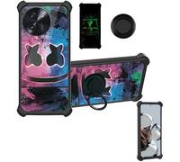 Aroepurt Custodia Comaptibile per Doogee Note 59 Case Custodia [ con 9H HD Vetro Temperato] Cover Supporto PC + Silicone YGH-BQ