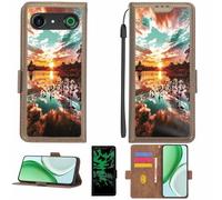 Aroepurt Custodia Comaptibile per Doro Aurora A10 Case Custodia Cover Supporto Premium in PU[con Pellicola Protettiva HD con durezza 9H] [Blocco RFID][Effetto Luminoso Scuro] LPT-FJ