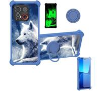 Aroepurt Custodia Comaptibile per Emporia Me.6 Case Custodia [ con 9H HD Vetro Temperato] Cover Supporto PC + Silicone YGL-LAN