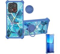 Aroepurt Custodia Comaptibile per Emporia Me.6 Case Custodia [ con 9H HD Vetro Temperato] Cover Supporto PC + Silicone IMDL-LS