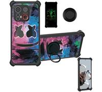 Aroepurt Custodia Comaptibile per Emporia Me.6 Case Custodia [ con 9H HD Vetro Temperato] Cover Supporto PC + Silicone YGH-BQ