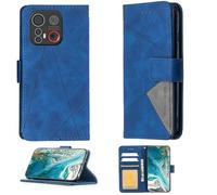 Aroepurt Custodia Comaptibile per Emporia Smart.6 Case Custodia Cover Supporto Premium in PU [ con 9H HD Vetro Temperato] BF05 Blue