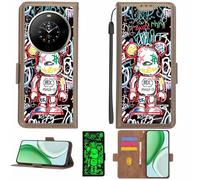 Aroepurt Custodia Comaptibile per FOSSiBOT S3 PRO Case Custodia Cover Supporto Premium in PU[con Pellicola Protettiva HD con durezza 9H] [Blocco RFID][Effetto Luminoso Scuro] LPT-MXX