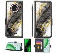 Aroepurt Custodia Comaptibile per Gigaset GX4 PRO Case Custodia Cover Supporto Premium in PU[con Pellicola Protettiva HD con durezza 9H] [Blocco RFID][Paillettes Dorate + Brillanti] LPT-HDL