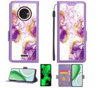 Aroepurt Custodia Comaptibile per Gigaset GX4 PRO Case Custodia Cover Supporto Premium in PU[con Pellicola Protettiva HD con durezza 9H] [Blocco RFID][Paillettes Dorate + Brillanti] LPT-ZDL