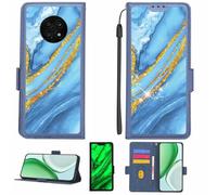 Aroepurt Custodia Comaptibile per Honor X20 5g Case Custodia Cover Supporto Premium in PU[con Pellicola Protettiva HD con durezza 9H] [Blocco RFID][Paillettes Dorate + Brillanti] LPT-LDL