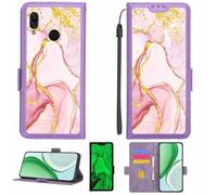 Aroepurt Custodia Comaptibile per Kalley Black c PRO Case Custodia Cover Supporto Premium in PU[con Pellicola Protettiva HD con durezza 9H] [Blocco RFID][Paillettes Dorate + Brillanti] LPT-FDL