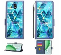 Aroepurt Custodia Comaptibile per LG Neon Plus Arena 2 Case Custodia Cover Supporto Premium in PU[con Pellicola Protettiva HD con durezza 9H] [Blocco RFID][Effetto di rifrazione] LPT-LS