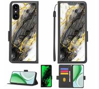 Aroepurt Custodia Comaptibile per Logicom Aero Case Custodia Cover Supporto Premium in PU[con Pellicola Protettiva HD con durezza 9H] [Blocco RFID][Paillettes Dorate + Brillanti] LPT-HDL