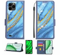 Aroepurt Custodia Comaptibile per Logicom L65t Case Custodia Cover Supporto Premium in PU[con Pellicola Protettiva HD con durezza 9H] [Blocco RFID][Paillettes Dorate + Brillanti] LPT-LDL