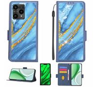 Aroepurt Custodia Comaptibile per Logicom Lunar Case Custodia Cover Supporto Premium in PU[con Pellicola Protettiva HD con durezza 9H] [Blocco RFID][Paillettes Dorate + Brillanti] LPT-LDL