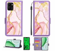 Aroepurt Custodia Comaptibile per Logicom Onix Case Custodia Cover Supporto Premium in PU[con Pellicola Protettiva HD con durezza 9H] [Blocco RFID][Paillettes Dorate + Brillanti] LPT-FDL