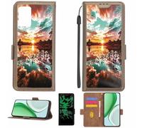 Aroepurt Custodia Comaptibile per Logicom Yuno Case Custodia Cover Supporto Premium in PU[con Pellicola Protettiva HD con durezza 9H] [Blocco RFID][Effetto Luminoso Scuro] LPT-FJ