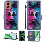 Aroepurt Custodia Comaptibile per Motorola Moto G04 Case Custodia Cover Supporto Premium in PU[con Pellicola Protettiva HD con durezza 9H] [Blocco RFID][Effetto Luminoso Scuro] LPT-BQ