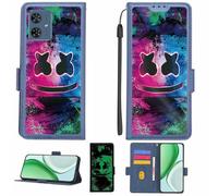 Aroepurt Custodia Comaptibile per Motorola Moto G54 5g Case Custodia Cover Supporto Premium in PU[con Pellicola Protettiva HD con durezza 9H] [Blocco RFID][Effetto Luminoso Scuro] LPT-BQ