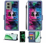 Aroepurt Custodia Comaptibile per Motorola Moto g55 5G Case Custodia Cover Supporto Premium in PU[con Pellicola Protettiva HD con durezza 9H] [Blocco RFID][Effetto Luminoso Scuro] LPT-BQ