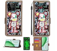 Aroepurt Custodia Comaptibile per myPhone N23 5G Case Custodia Cover Supporto Premium in PU[con Pellicola Protettiva HD con durezza 9H] [Blocco RFID][Effetto Luminoso Scuro] LPT-MXX