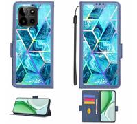 Aroepurt Custodia Comaptibile per myPhone N23 5G Case Custodia Cover Supporto Premium in PU[con Pellicola Protettiva HD con durezza 9H] [Blocco RFID][Effetto di rifrazione] LPT-LS