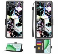 Aroepurt Custodia Comaptibile per Myphone N23 Lite Case Custodia Cover Supporto Premium in PU[con Pellicola Protettiva HD con durezza 9H] [Blocco RFID][Effetto di rifrazione] LPT-HS