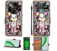 Aroepurt Custodia Comaptibile per Nubia Focus 5G Case Custodia Cover Supporto Premium in PU[con Pellicola Protettiva HD con durezza 9H] [Blocco RFID][Effetto Luminoso Scuro] LPT-MXX