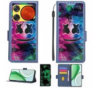 Aroepurt Custodia Comaptibile per Nubia Music 2 Case Custodia Cover Supporto Premium in PU[con Pellicola Protettiva HD con durezza 9H] [Blocco RFID][Effetto Luminoso Scuro] LPT-BQ