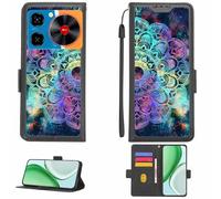 Aroepurt Custodia Comaptibile per Nubia Music Case Custodia Cover Supporto Premium in PU[con Pellicola Protettiva HD con durezza 9H] [Blocco RFID][Effetto di rifrazione] LPT-HTT