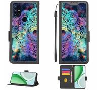 Aroepurt Custodia Comaptibile per OnePlus Nord N10 5G Case Custodia Cover Supporto Premium in PU[con Pellicola Protettiva HD con durezza 9H] [Blocco RFID][Effetto di rifrazione] LPT-HTT