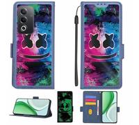 Aroepurt Custodia Comaptibile per Oppo A80 5G Case Custodia Cover Supporto Premium in PU[con Pellicola Protettiva HD con durezza 9H] [Blocco RFID][Effetto Luminoso Scuro] LPT-BQ