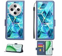 Aroepurt Custodia Comaptibile per Oppo Find X8S+ Plus Case Custodia Cover Supporto Premium in PU[con Pellicola Protettiva HD con durezza 9H] [Blocco RFID][Effetto di rifrazione] LPT-LS