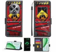 Aroepurt Custodia Comaptibile per Oppo Reno12 FS 4G Case Custodia Cover Supporto Premium in PU[con Pellicola Protettiva HD con durezza 9H] [Blocco RFID][Effetto Luminoso Scuro] LPT-JGP