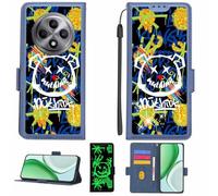 Aroepurt Custodia Comaptibile per Oppo Reno12 FS 4G Case Custodia Cover Supporto Premium in PU[con Pellicola Protettiva HD con durezza 9H] [Blocco RFID][Paillettes Dorate + Brillanti] LPT-TYX