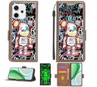 Aroepurt Custodia Comaptibile per Oppo Reno14 FS 5G Case Custodia Cover Supporto Premium in PU[con Pellicola Protettiva HD con durezza 9H] [Blocco RFID][Effetto Luminoso Scuro] LPT-MXX