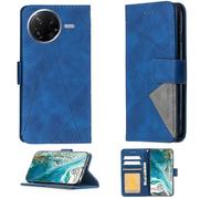 Aroepurt Custodia Comaptibile per Poco F7 PRO Case Custodia Cover Supporto Premium in PU [ con 9H HD Vetro Temperato] BF05 Blue