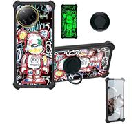 Aroepurt Custodia Comaptibile per Poco F7 Ultra Case Custodia [ con 9H HD Vetro Temperato] Cover Supporto PC + Silicone YGH-MXX