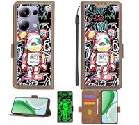 Aroepurt Custodia Comaptibile per Poco M6 PRO 4g Case Custodia Cover Supporto Premium in PU[con Pellicola Protettiva HD con durezza 9H] [Blocco RFID][Effetto Luminoso Scuro] LPT-MXX