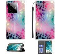 Aroepurt Custodia Comaptibile per Realme GT 7T Case Custodia Cover Supporto Premium in PU [ con 9H HD Vetro Temperato] CPT15